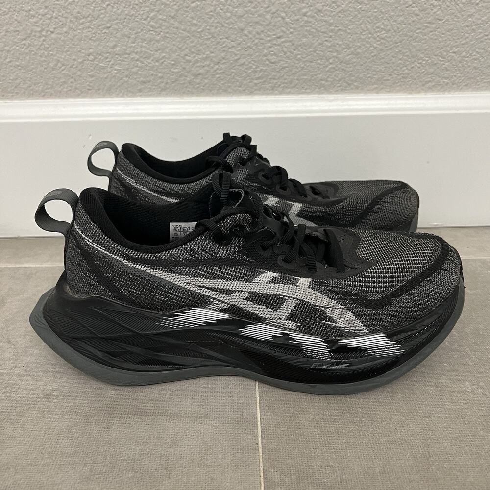 ASICS Superblast 2 Mens 6.5/ Womens 8 Black Athletic Running Sneaker Shoes